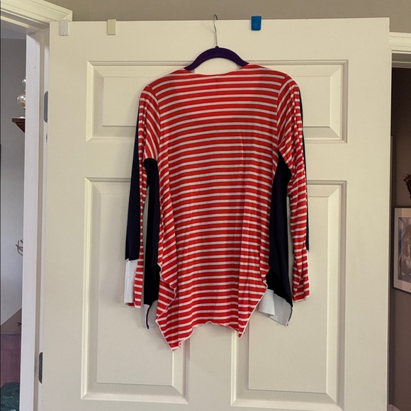 Pete Red and White Striped Top - Picture 3 of 3